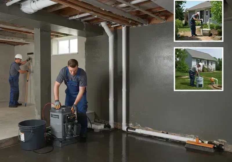 Basement Waterproofing and Flood Prevention process in North Aurora, IL